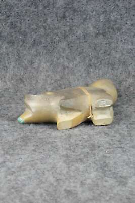 Wolf Zuni Fetish Carving - Enrike Leekya