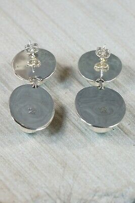 Navajo Turquoise and Sterling Silver Earrings - Raymond Yazzie - High Lonesome Trading