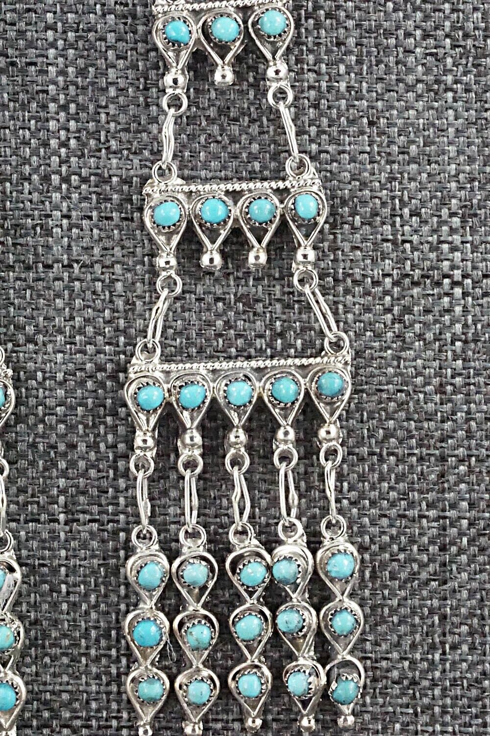 Turquoise & Sterling Silver Earrings - Waylon Johnson