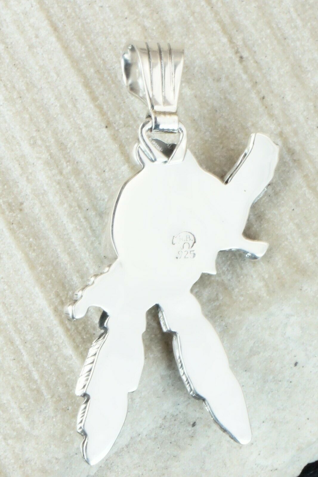 Turquoise and Sterling Silver Pendant - Genevieve Francisco