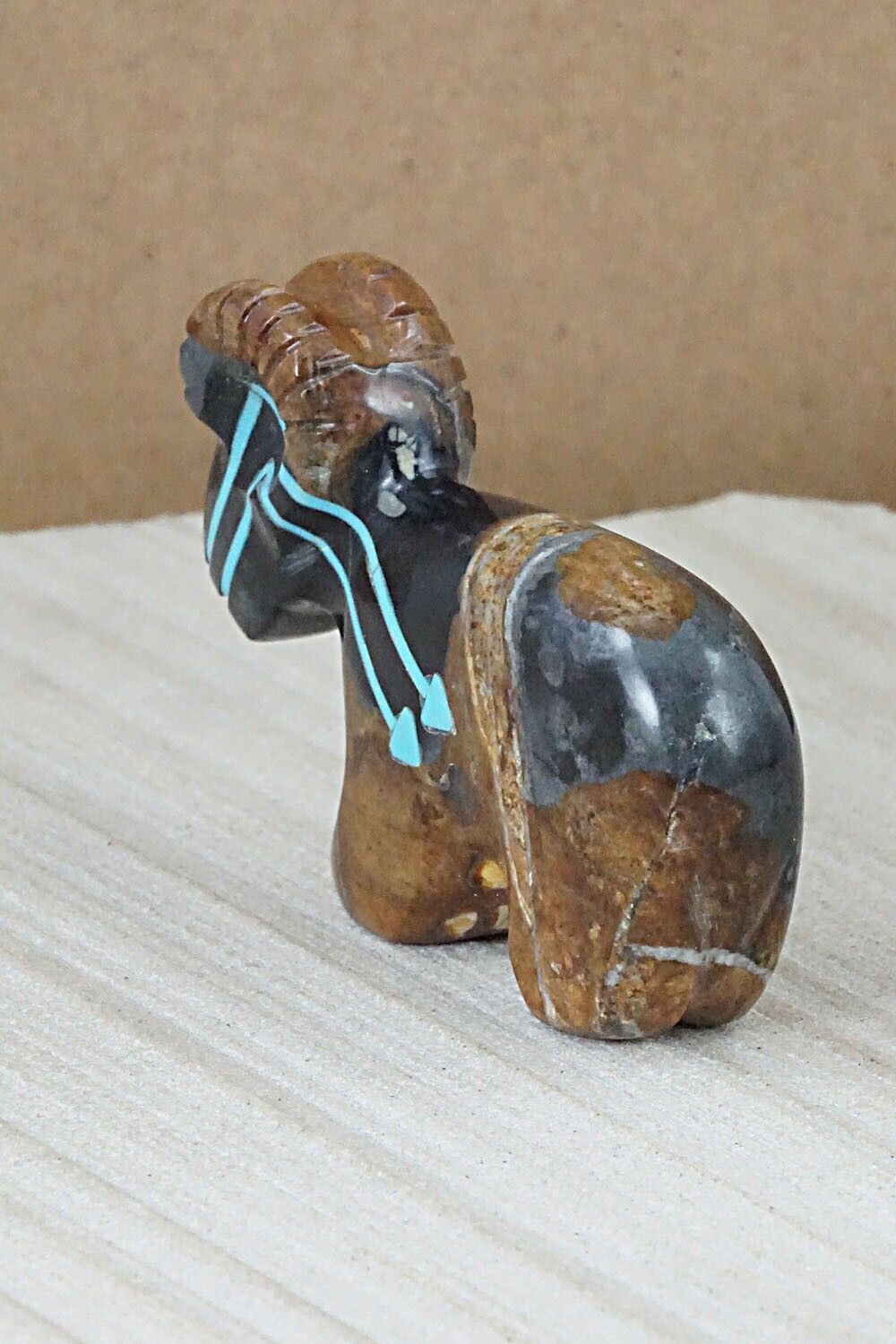 Ram Zuni Fetish Carving - Rodney Laiwakete