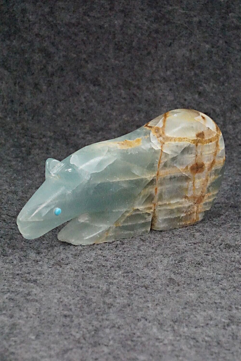 Bear Zuni Fetish Carving - Ronnie Lunasee