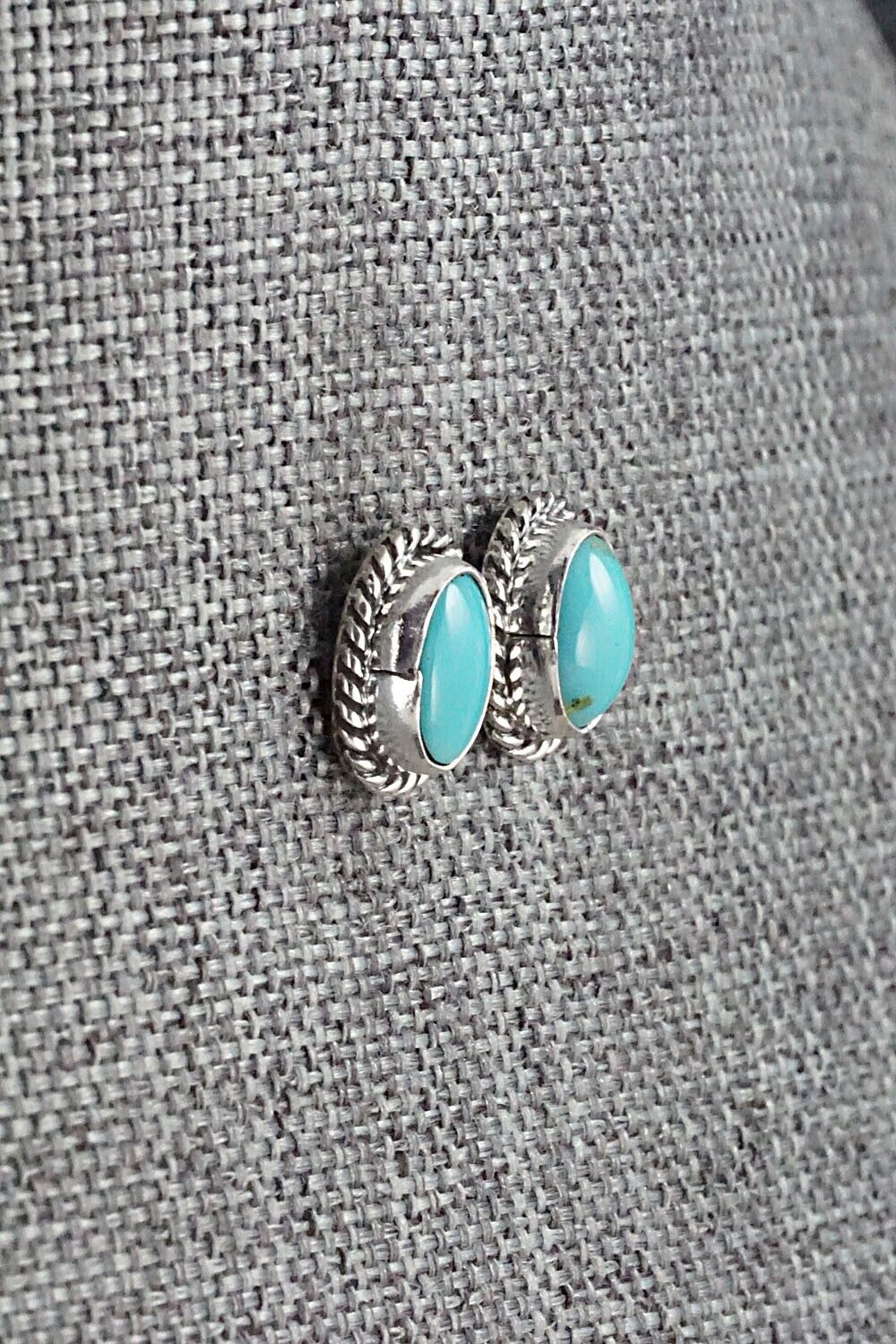 Turquoise & Sterling Silver Earrings - Jan Mariano