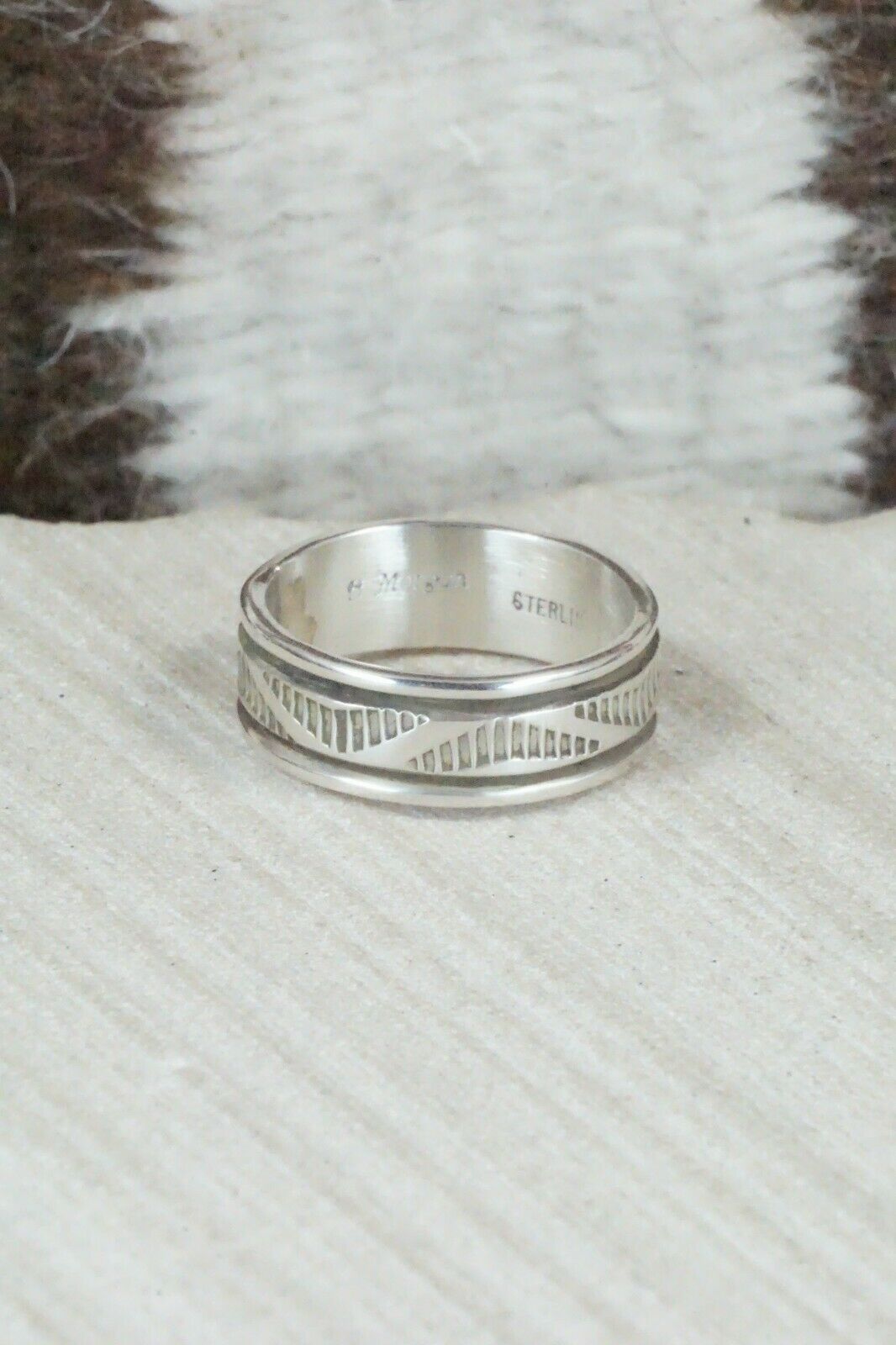 Sterling Silver Ring - Bruce Morgan - Size 8.5