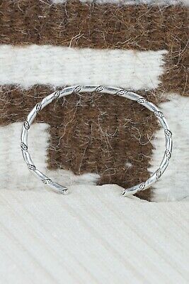 Navajo Sterling Silver Bracelet - Elaine Tahe