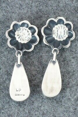 White Buffalo & Sterling Silver Earrings - Lyle Piaso