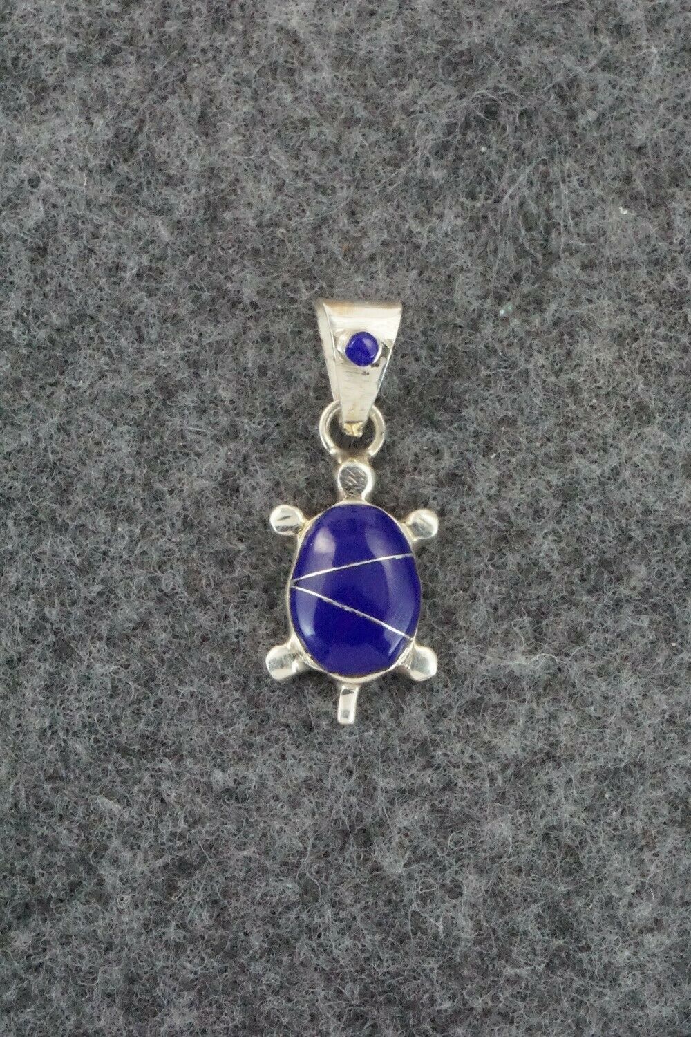 Lapis & Sterling Silver Inlay Pendant - Bryan Sandoval
