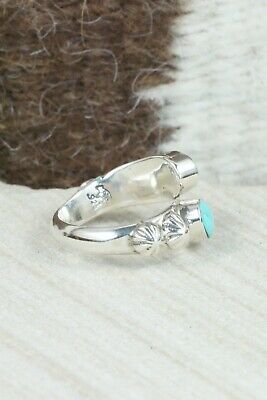 Turquoise & Sterling Silver Ring - Freida Martinez - Size 3.5