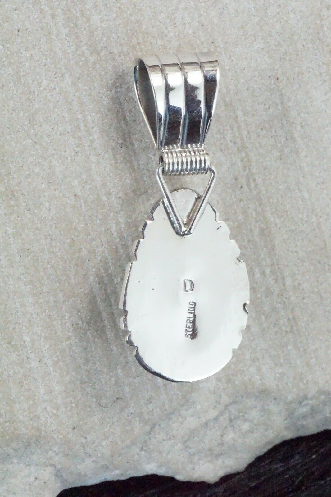 Turquoise & Sterling Silver Pendant - Davey Morgan
