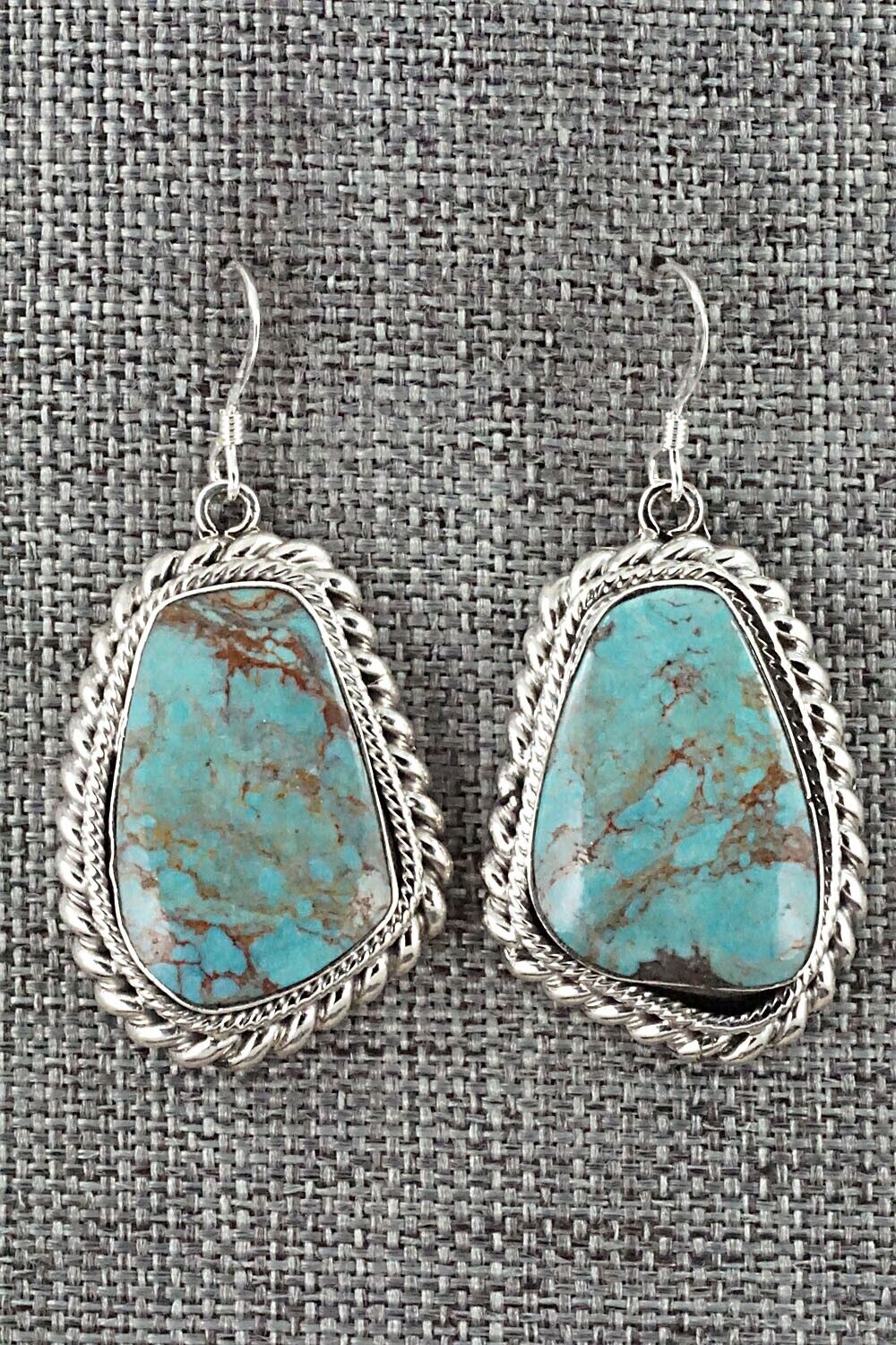 Turquoise and Sterling Silver Earrings - Sharon McCarthy