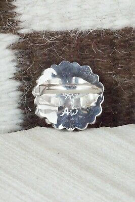 Turquoise & Sterling Silver Ring - Alicia Wilson - Size 7.5