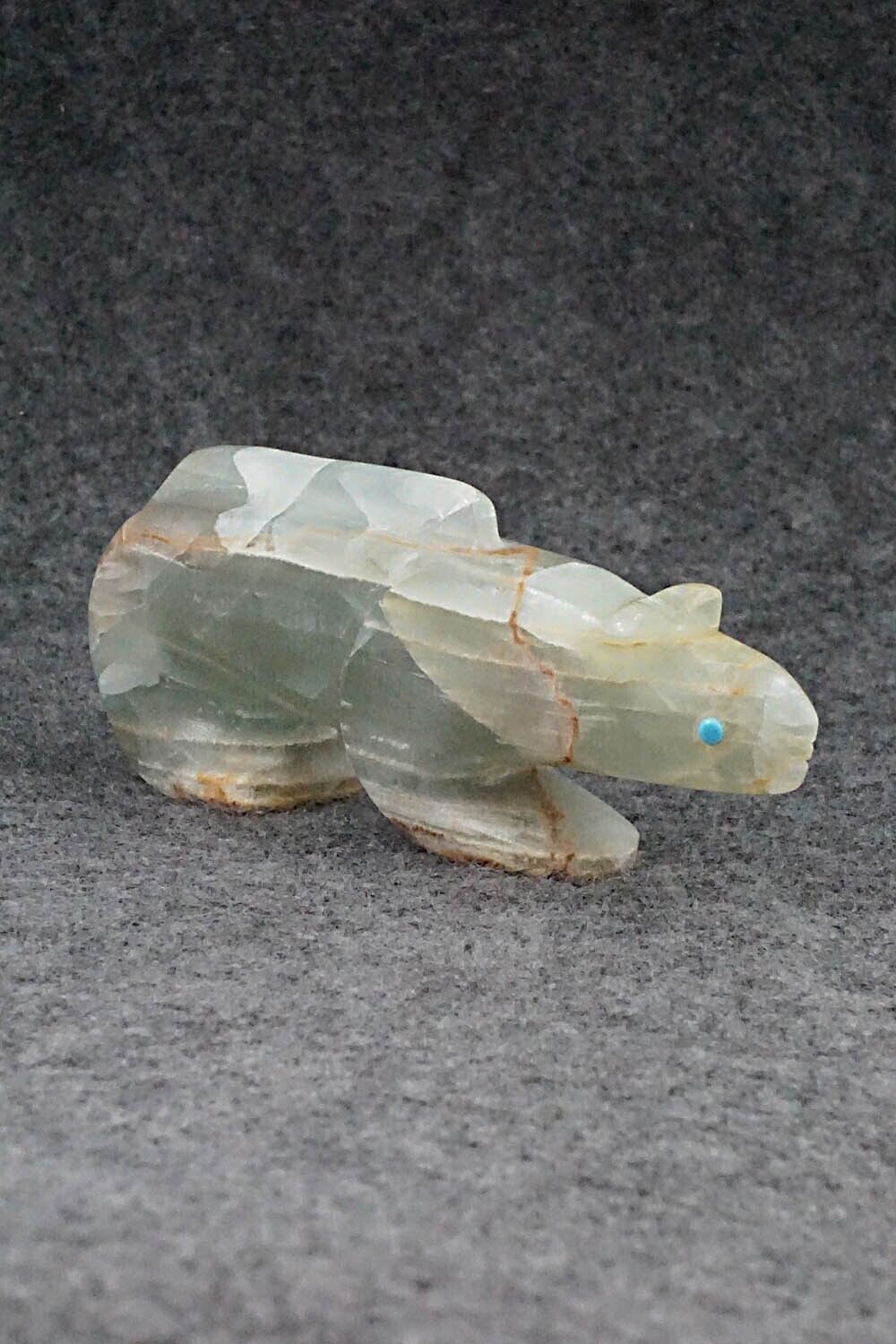Mountain Lion Zuni Fetish Carving - Ronnie Lunasee
