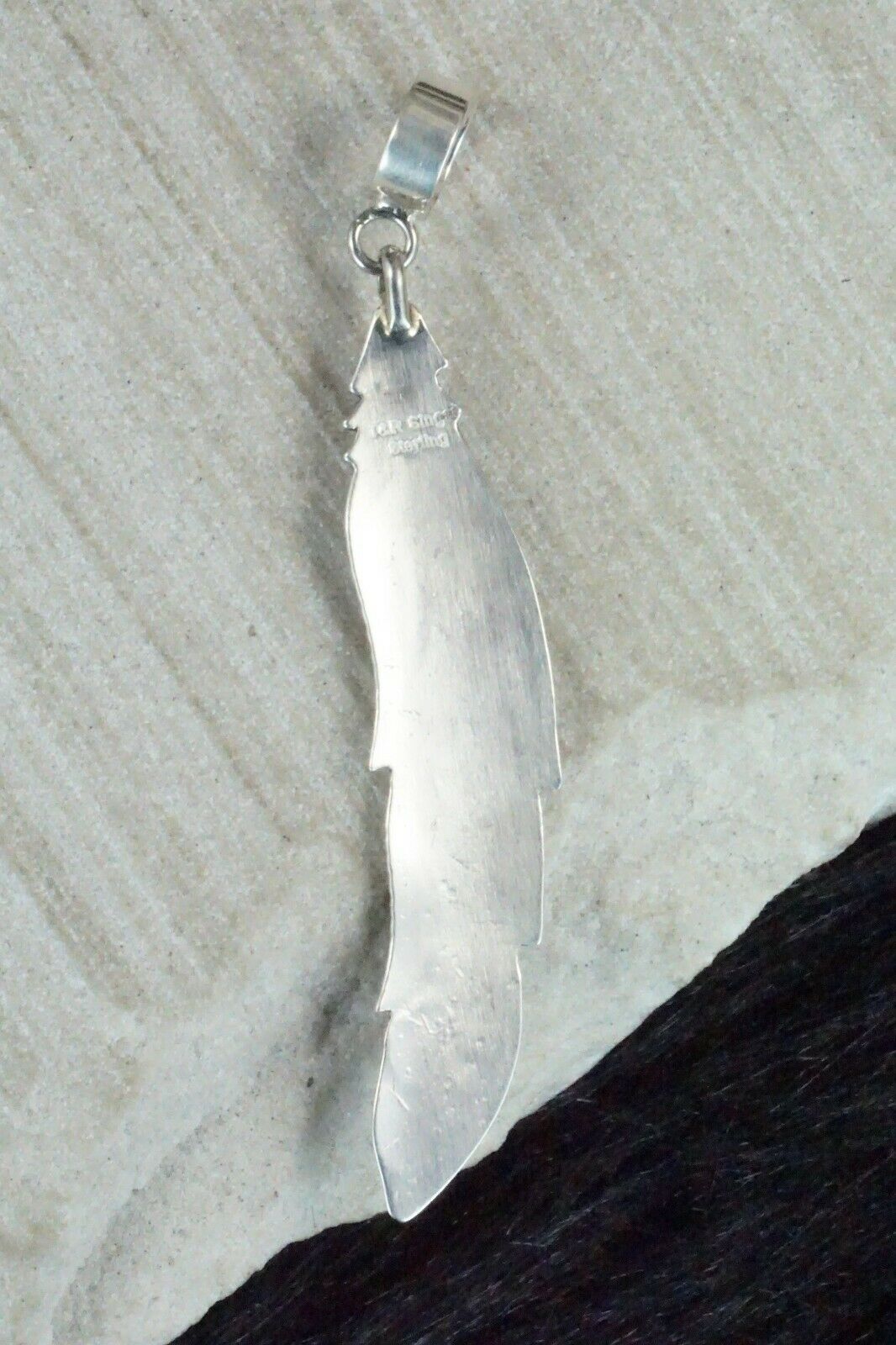 Turquoise & Sterling Silver Pendant - Richard Singer
