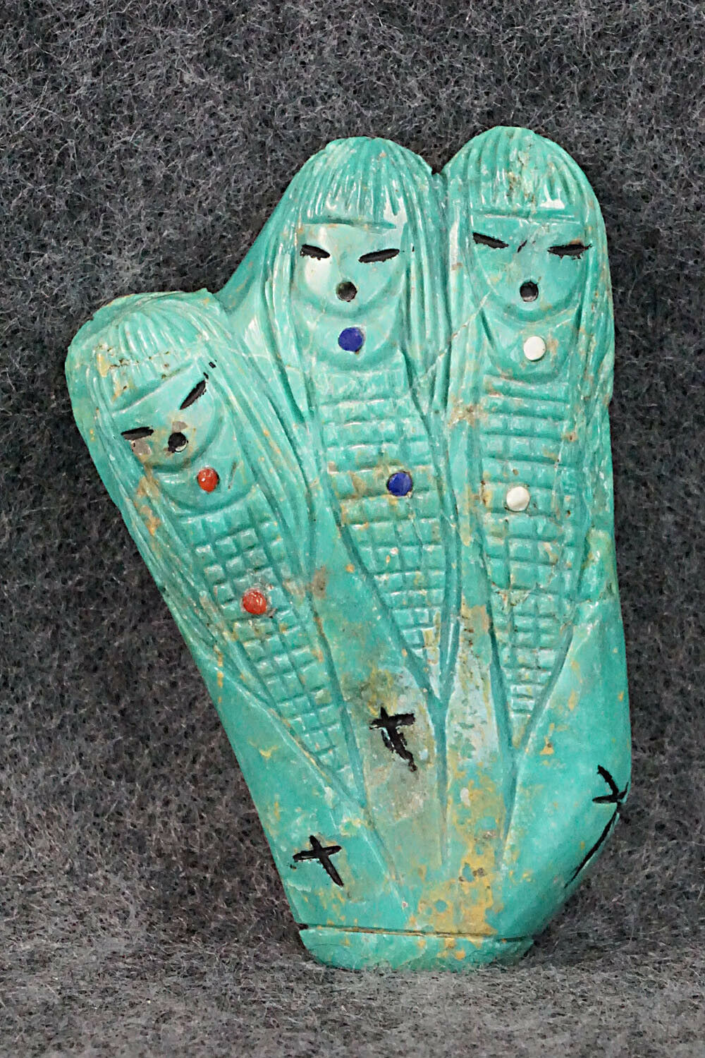 Corn Maiden Zuni Fetish Carving - Sandra Quandelacy