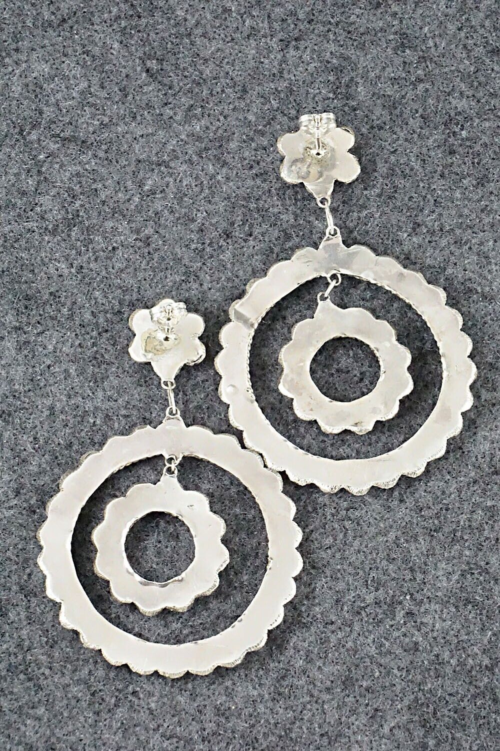 Turquoise & Sterling Silver Earrings - Waylon Johnson