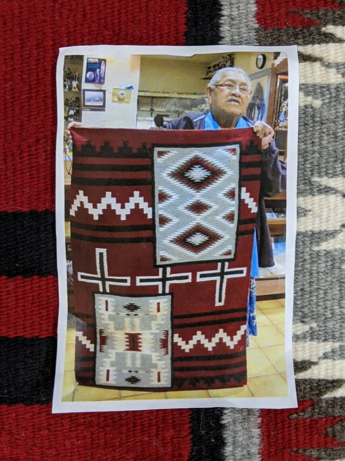 Navajo Handwoven Rug - 48.5in x 32in - Rena Klah