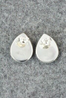 Abalone Shell & Sterling Silver Earrings - Evelyn Mahkee