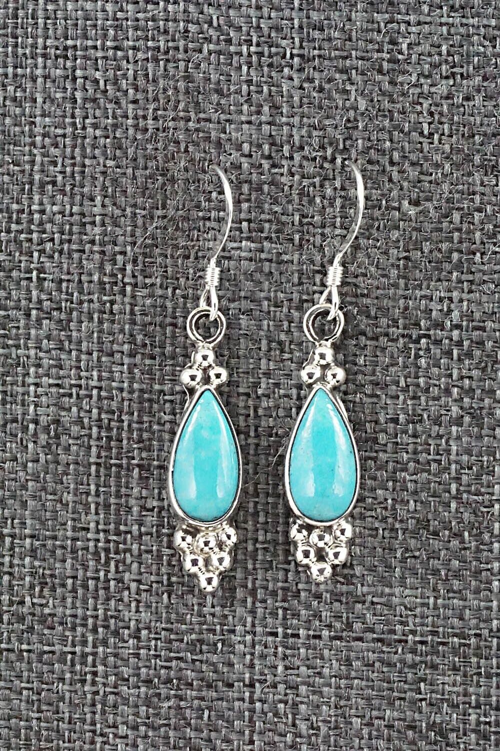 Turquoise & Sterling Silver Earrings - Isabelle Yazzie