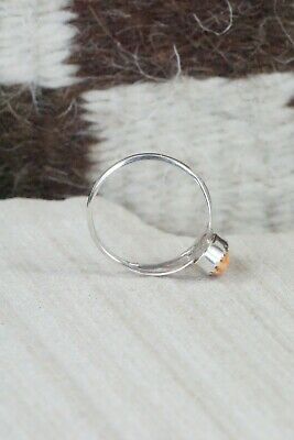 Spiny Oyster & Sterling Silver Ring - Robert Martinez - Size 6.75