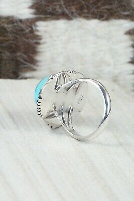 Turquoise & Sterling Silver Ring - Daniel Benally - Size 8
