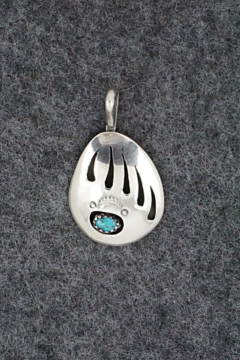 Turquoise & Sterling Silver Pendant - Ervin Begay