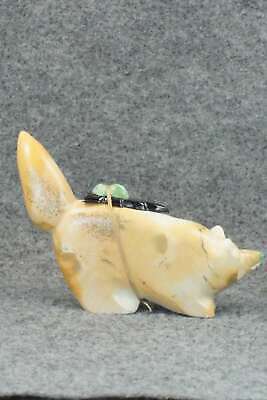 Wolf Zuni Fetish Carving - Enrike Leekya