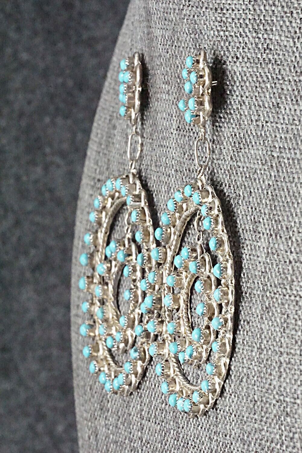 Turquoise & Sterling Silver Earrings - Waylon Johnson