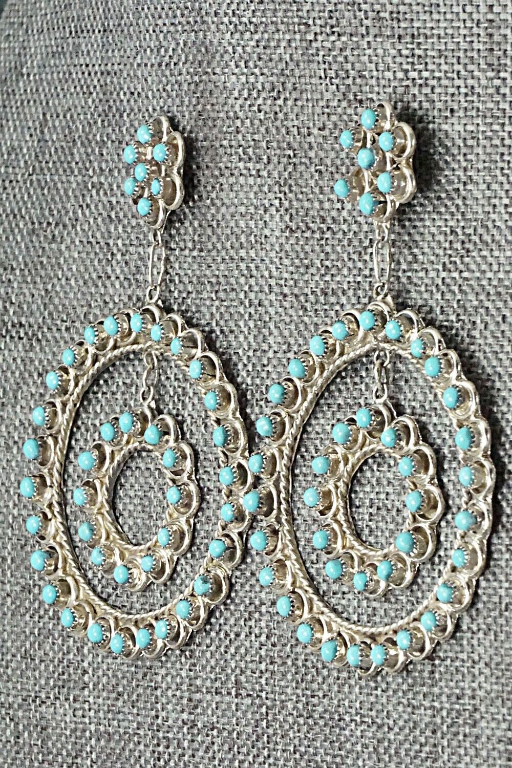 Turquoise & Sterling Silver Earrings - Waylon Johnson
