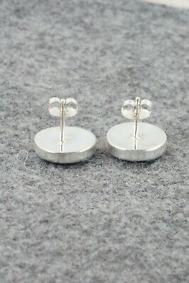 Multi Stone Inlay & Sterling Silver Earrings - Tyronne Martinez