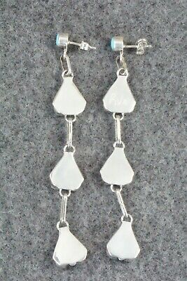 Turquoise & Sterling Silver Earrings - Velda Nastacio