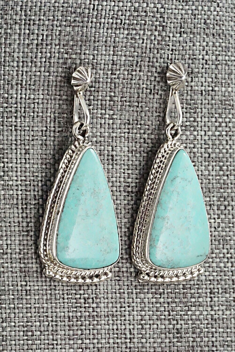 Turquoise and Sterling Silver Earrings - Sharon McCarthy