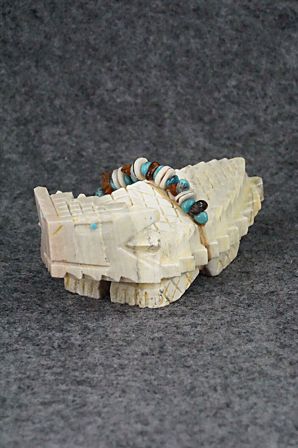 Horned Toad Zuni Fetish Carving - Douglas Martza
