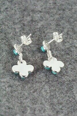 Turquoise & Sterling Silver Earrings - Wayne Johnson Jr.