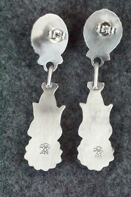 Spiny Oyster & Sterling Silver Earrings - Annie Spencer