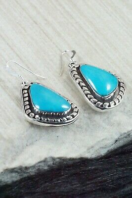 Turquoise and Sterling Silver Earrings - Sharon McCarthy