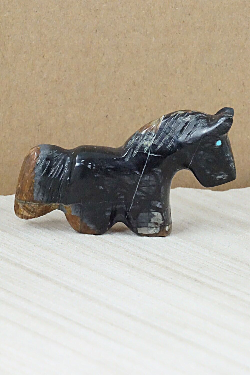 Horse Zuni Fetish Carving - Rodney Laiwakete