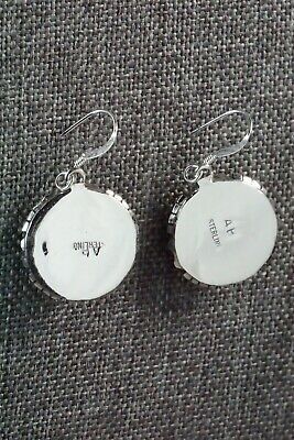 Turquoise & Sterling Silver Earrings - Amos Begay