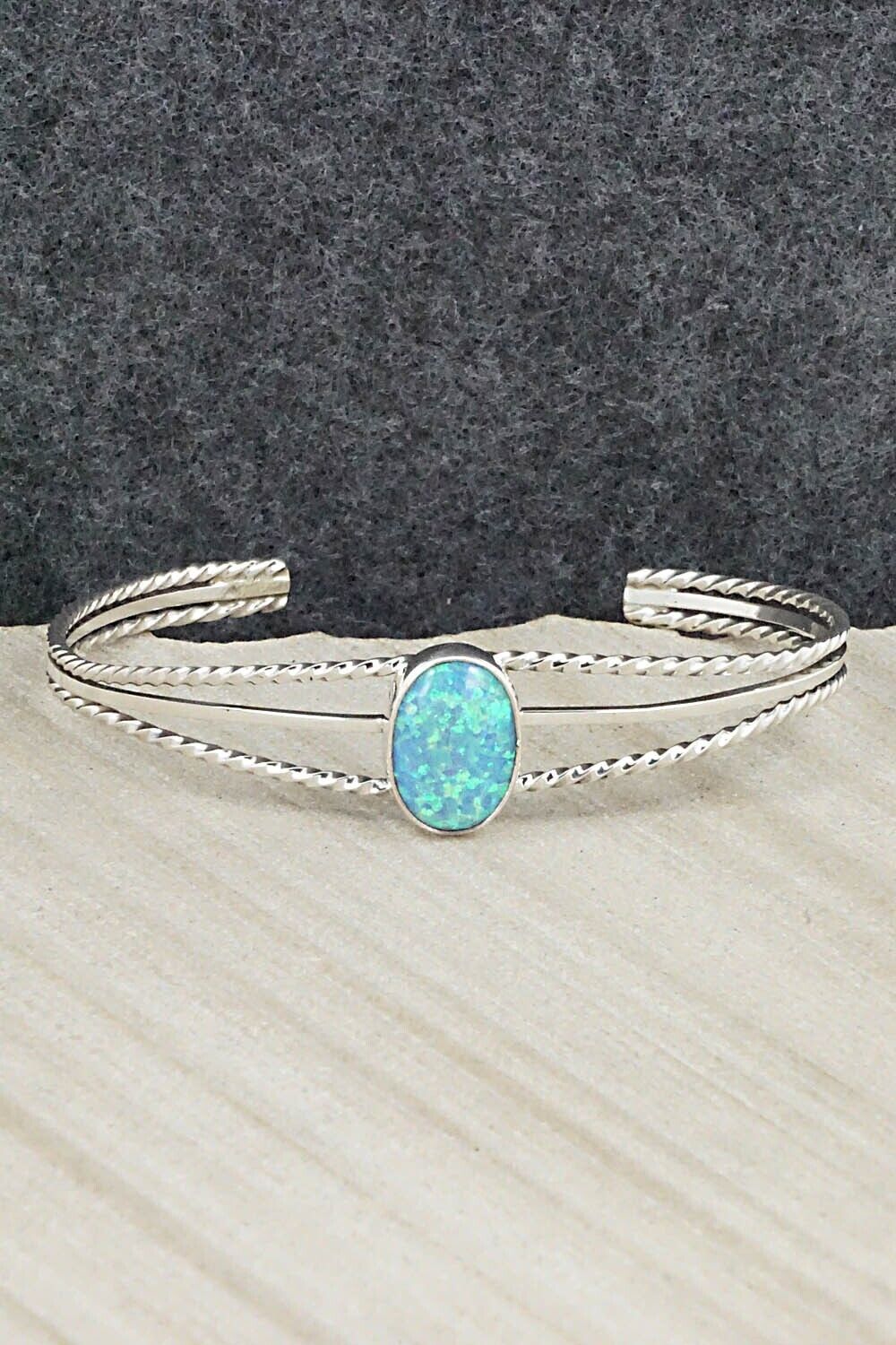 Opalite & Sterling Silver Bracelet - Judy Largo