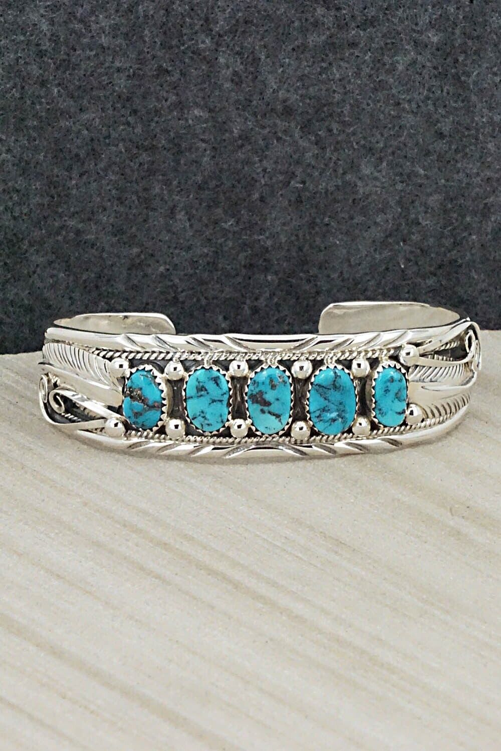 Turquoise & Sterling Silver Bracelet - Davey Morgan