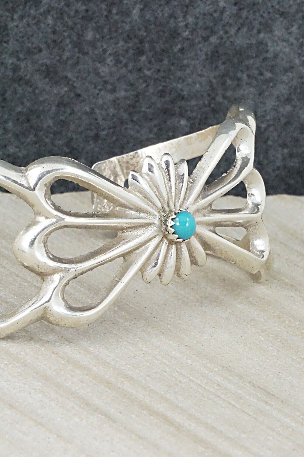 Turquoise & Sterling Silver Bracelet - Sheridan Bitsy