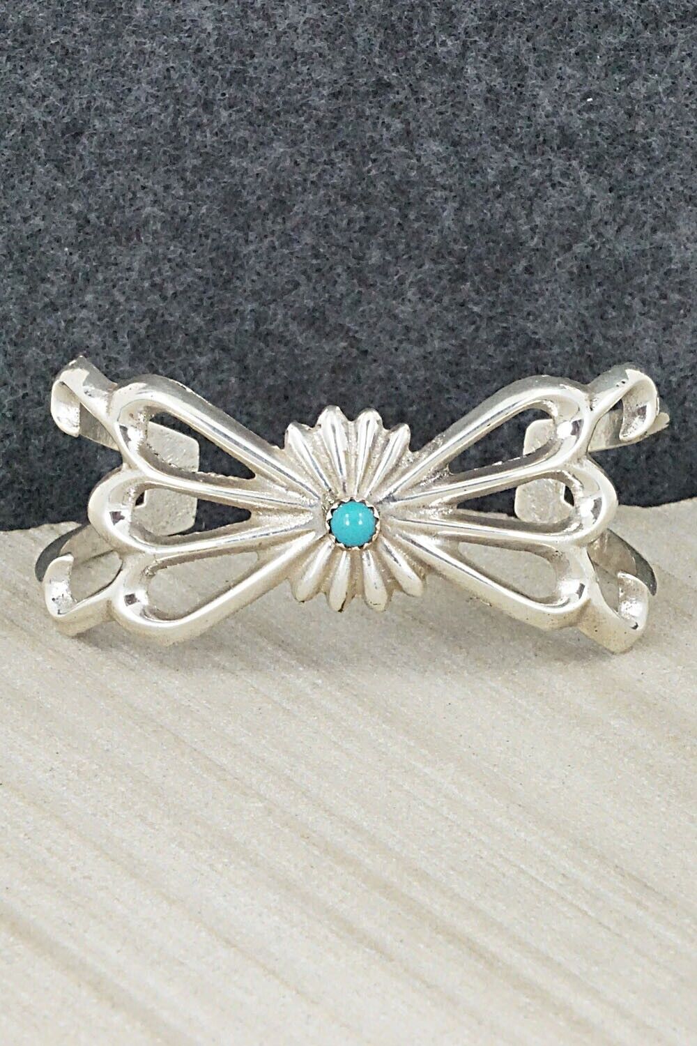 Turquoise & Sterling Silver Bracelet - Sheridan Bitsy