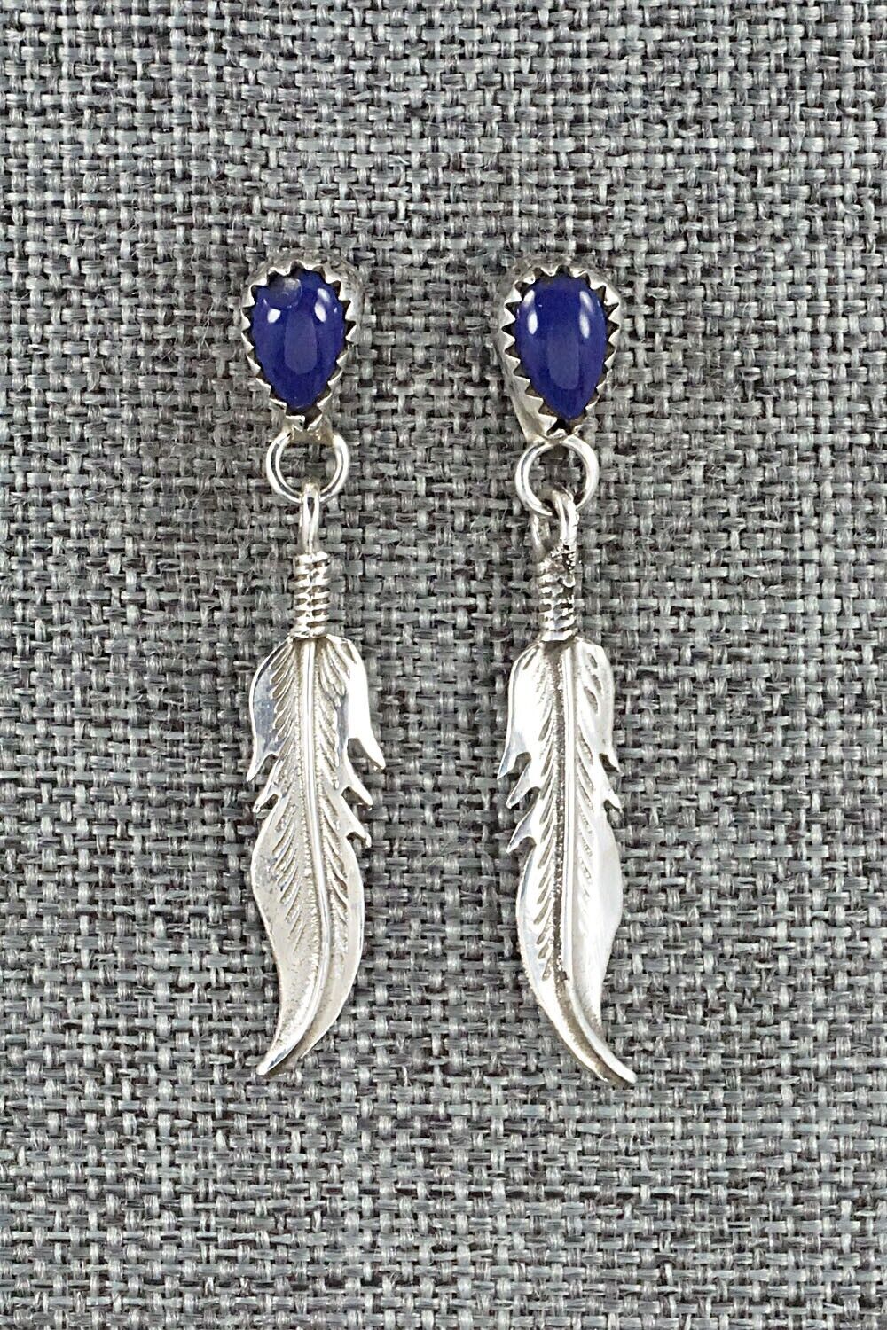Lapis & Sterling Silver Earrings - Elaine Shirley