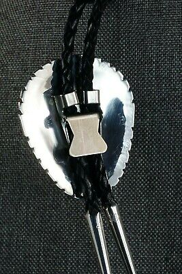 Navajo Turquoise, Coral & Sterling Silver Bolo Tie - Mary Spencer - High Lonesome Trading