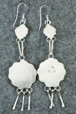 Coral & Sterling Silver Earrings - Diana Bellson