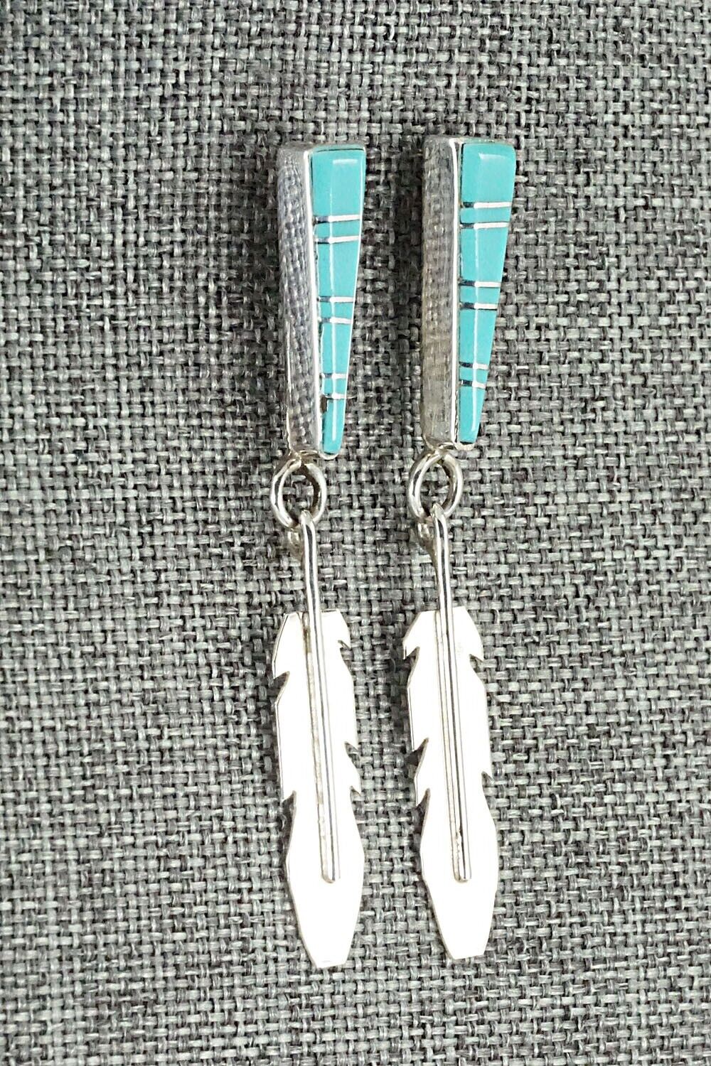 Turquoise & Sterling Silver Earrings - Terrance Panteah & Tammy Johnson
