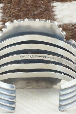 Spiny Oyster & Sterling Silver Bracelet - Anthony Skeets