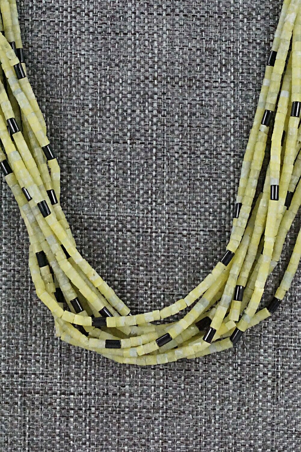 Shell, Jet & Sterling Silver Necklace - Ramona Bird