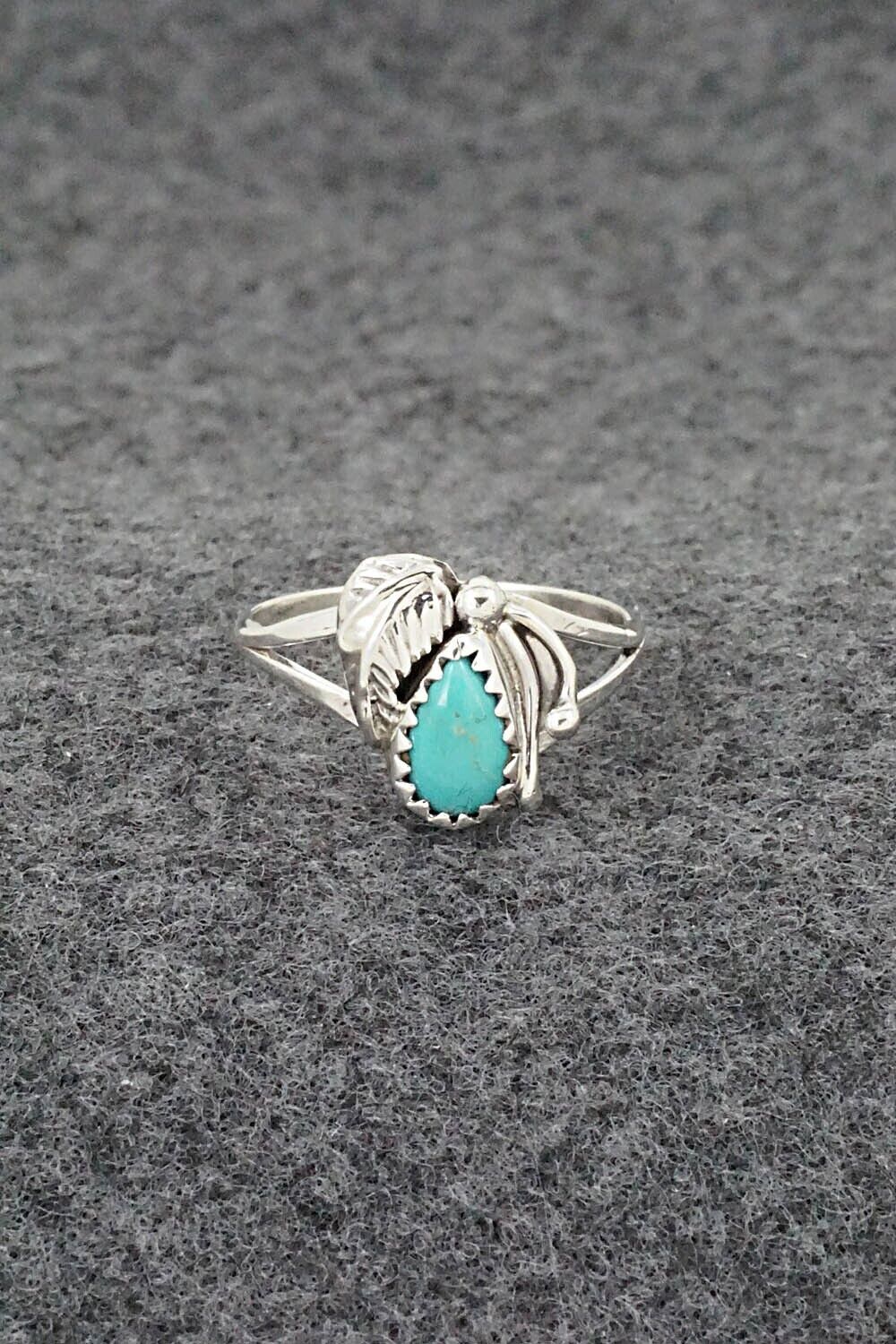 Turquoise & Sterling Silver Ring - Letricia Largo - Size 7