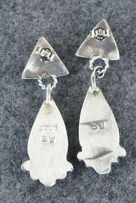 Turquoise & Sterling Silver Earrings - Selina Warner