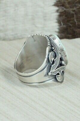 Turquoise & Sterling Silver Ring - Derrick Gordon - Size 12